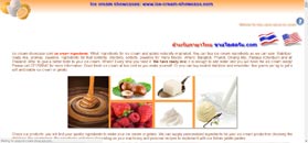 Ice cream ingredients website